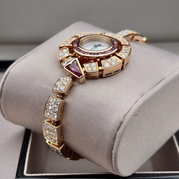 2018 Bvlgari Serpenti Incantati 102536 Rose Gold Diamonds 37mm  B+P - Image 3