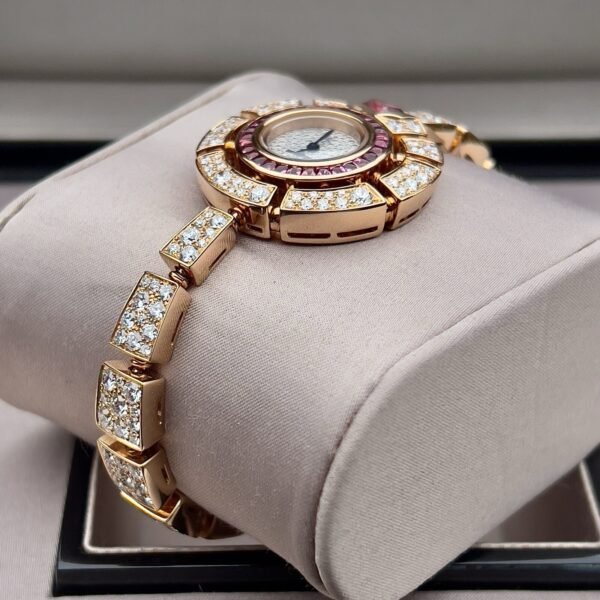 2018 Bvlgari Serpenti Incantati 102536 Rose Gold Diamonds 37mm  B+P - Image 5