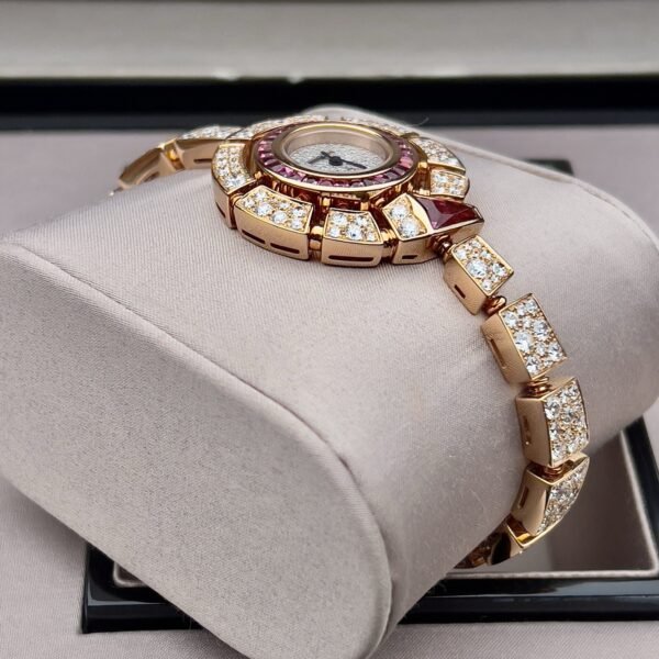 2018 Bvlgari Serpenti Incantati 102536 Rose Gold Diamonds 37mm  B+P - Image 6