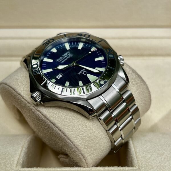 2002 OMEGA Seamaster Professional 41mm Blue Dial Sword Hands Steel 2265.80 B+P - Image 5