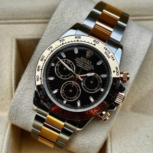 Rolex Daytona Cosmograph 116503 40mm Steel Yellow Gold Black Dial w/ B+P