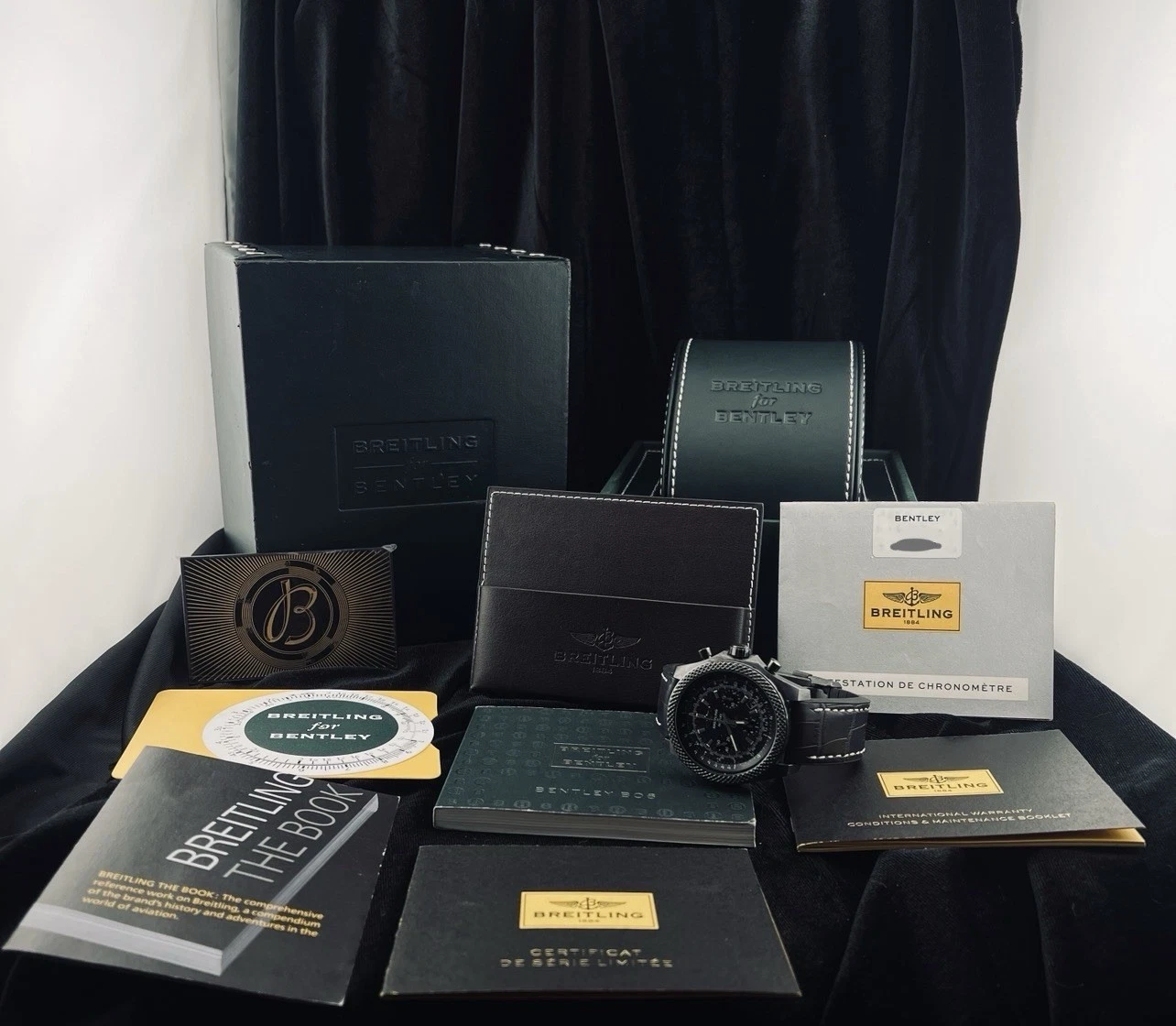 Breitling Bentley B06 Black Mother Of Pearl 44mm MB0612 Full Set Serviced - Image 12