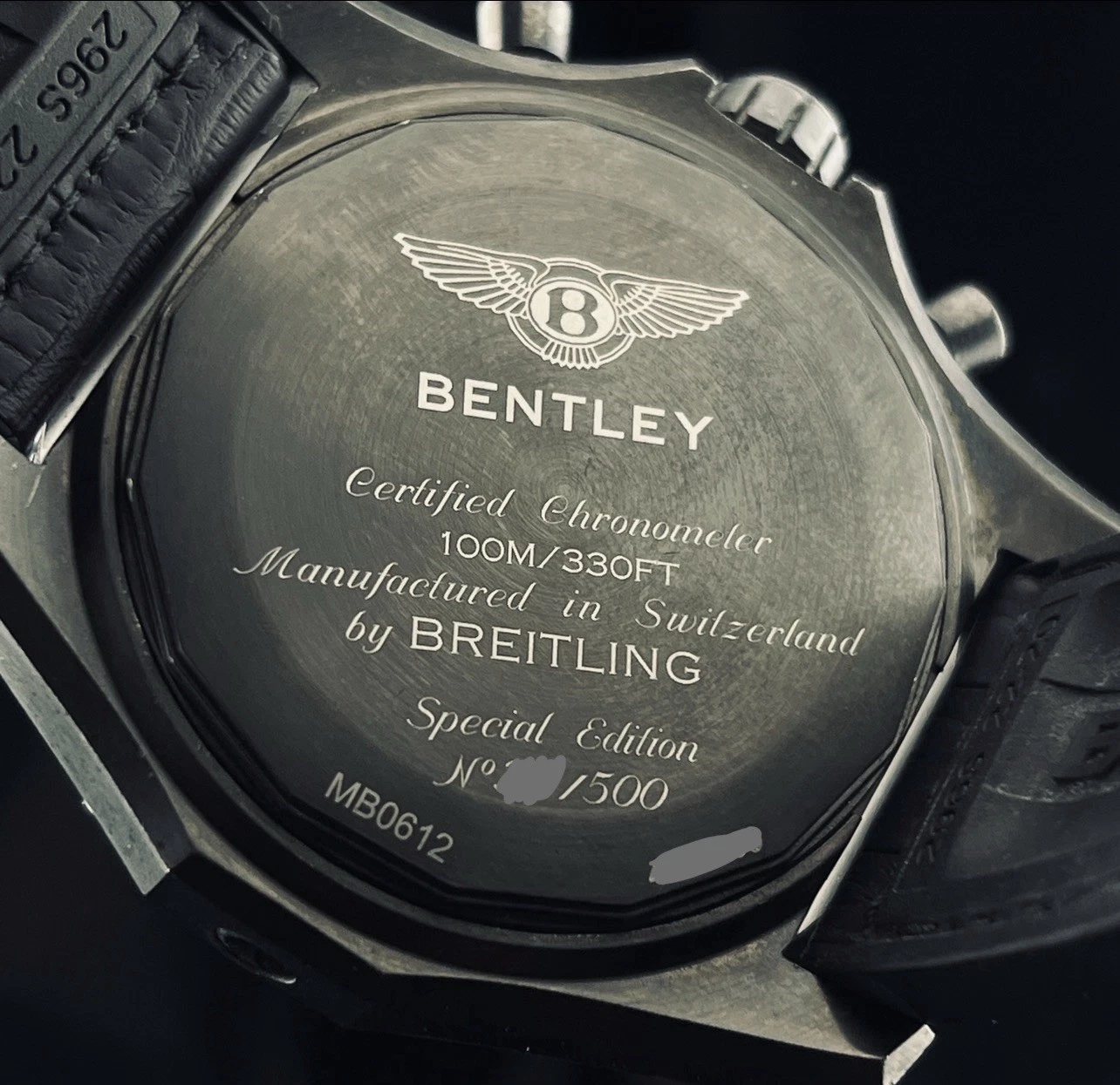 Breitling Bentley B06 Black Mother Of Pearl 44mm MB0612 Full Set Serviced - Image 3