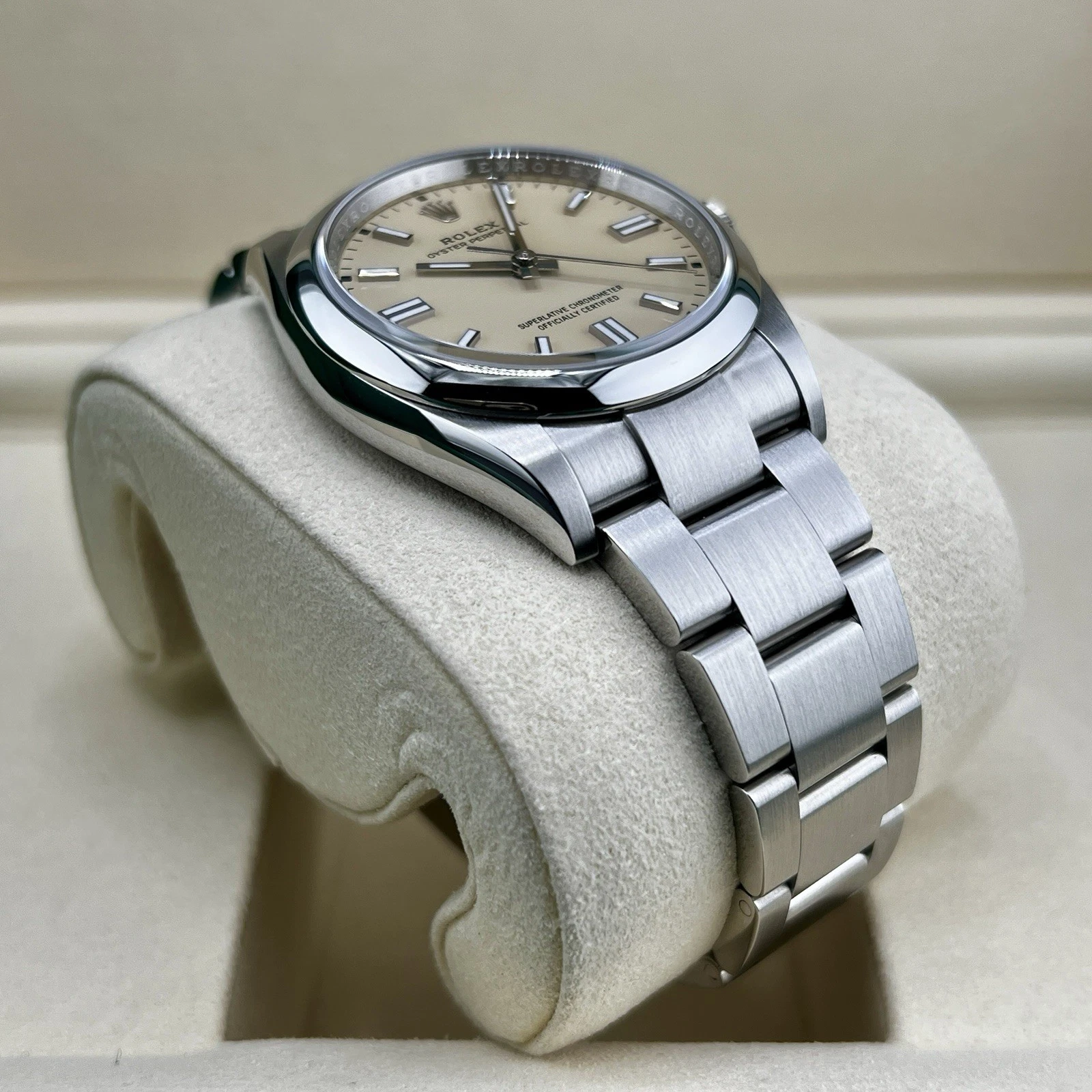Rolex Oyster Perpetual 36mm 2026 Beige Dial 126000 Steel Oyster Box & Papers - Image 9