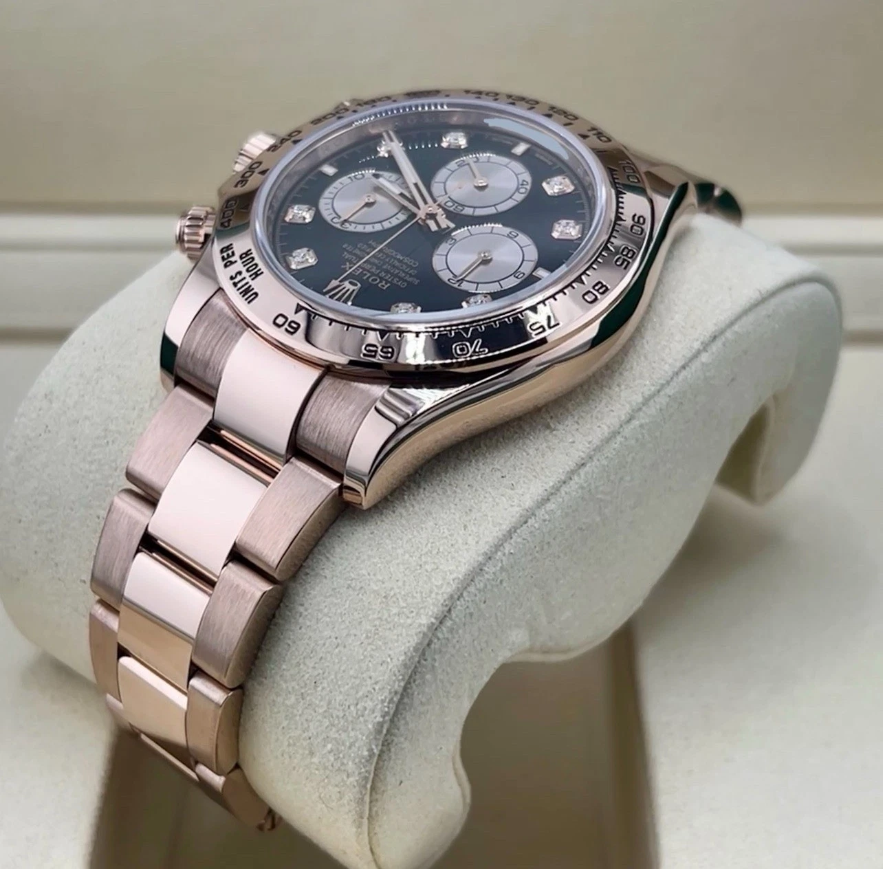 Rolex Daytona Cosmograph 2026 40mm 18k Rose Gold Black Diamond 126505 Box Papers - Image 7