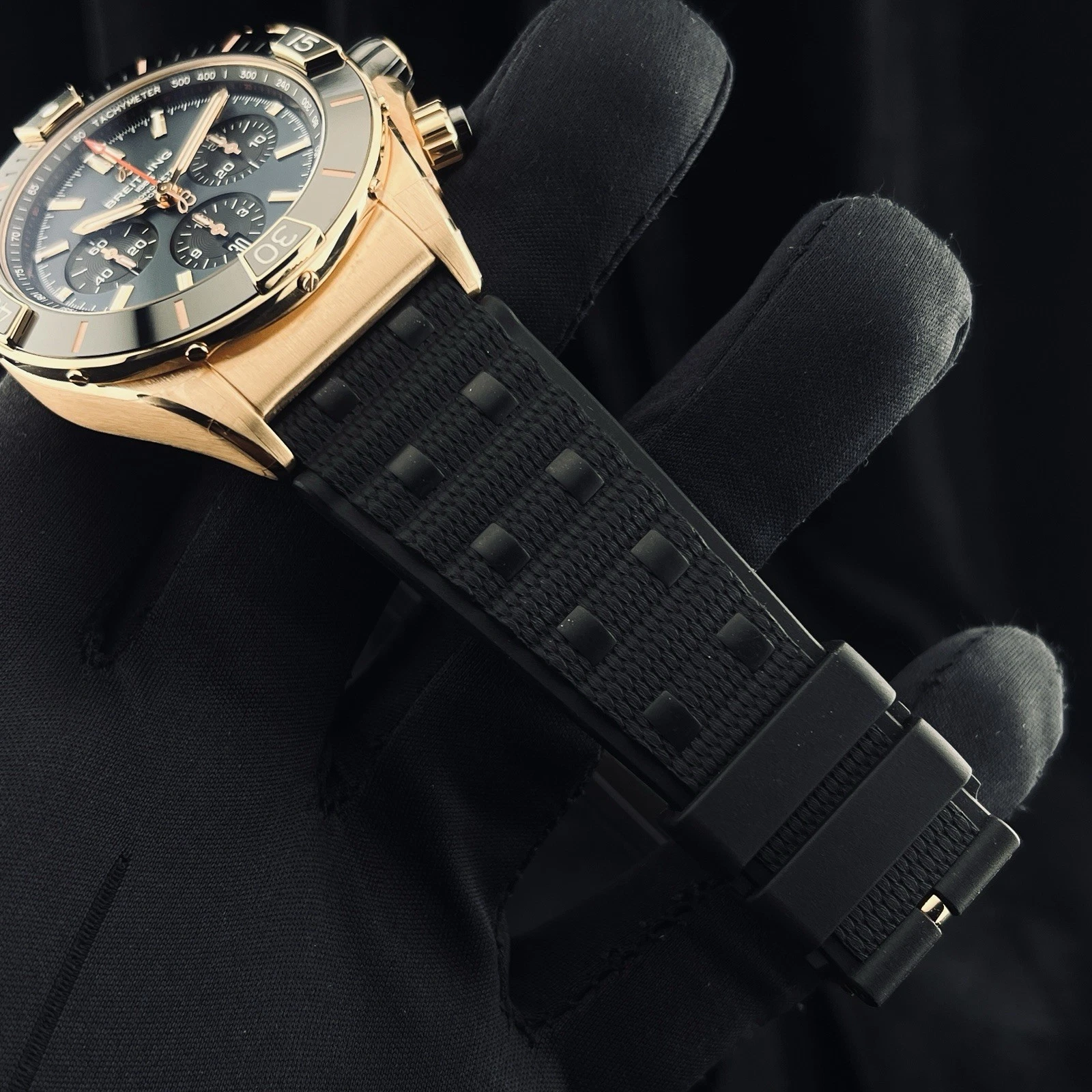 Breitling Super Chronomat 2024 B01 44mm Blue Dial LE 1 Of 140 Rose Gold RB0136 - Image 11