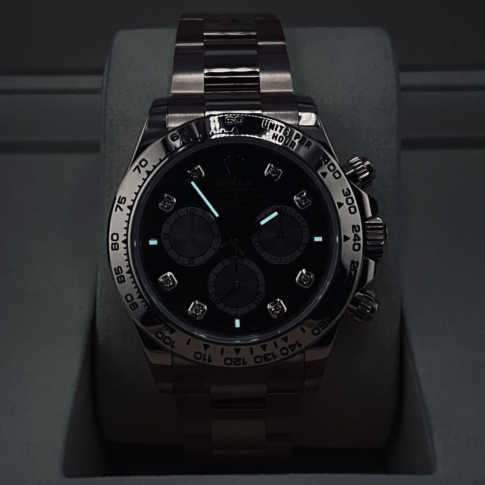 Rolex Daytona Cosmograph 2026 40mm 18k Rose Gold Black Diamond 126505 Box Papers - Image 3